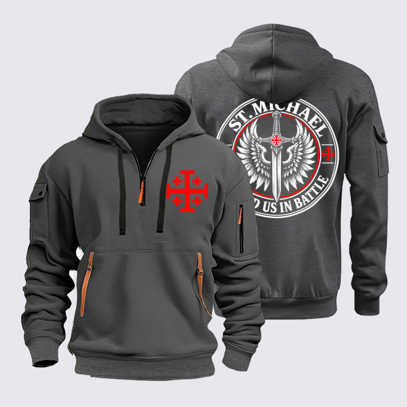 Zipper Hoodies – St. Michael – Defend Us in Battle