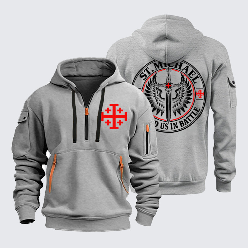 Zipper Hoodies – St. Michael – Defend Us in Battle