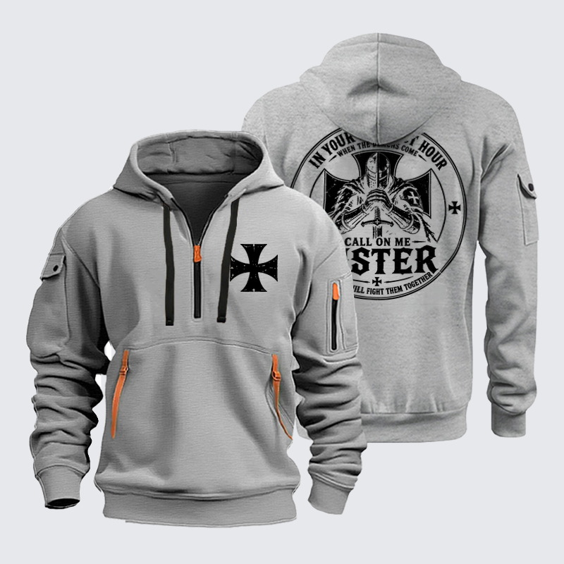 Zipper Hoodies Ave Christus Rex – Call On Me Sister – Knights of Faith