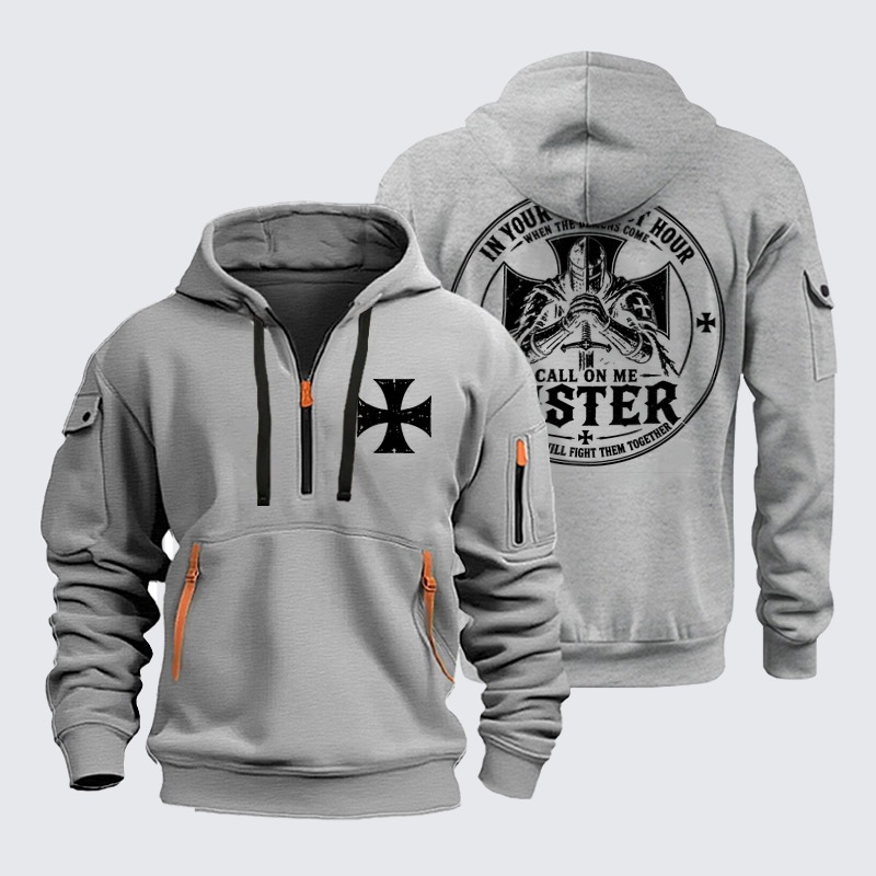 Zipper Hoodies Ave Christus Rex – Call On Me Sister – Knights of Faith