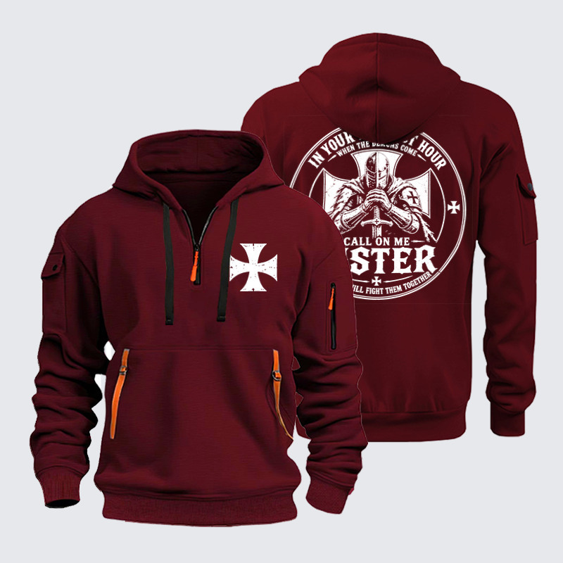 Zipper Hoodies Ave Christus Rex – Call On Me Sister – Knights of Faith