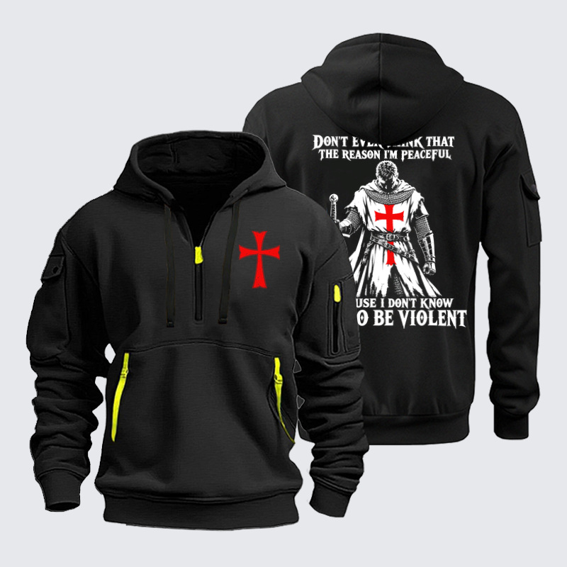 Zipper Hoodies Ave Christus Rex –Don’t Mistake My Peace for Weakness – Christian Warrior