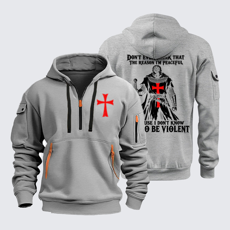 Zipper Hoodies Ave Christus Rex –Don’t Mistake My Peace for Weakness – Christian Warrior