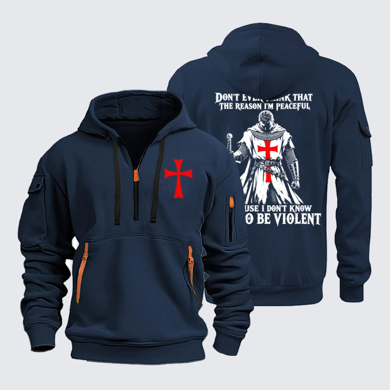 Zipper Hoodies Ave Christus Rex –Don’t Mistake My Peace for Weakness – Christian Warrior