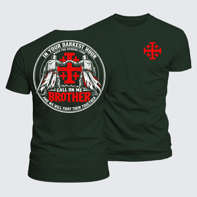 Luxe Mercerized Cotton Tee - Call On Me Brother – Knights of Faith