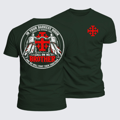Luxe Mercerized Cotton Tee - Call On Me Brother – Knights of Faith