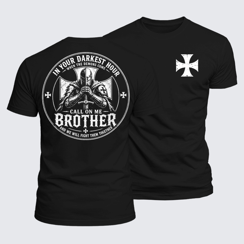 [Copy]Luxe Mercerized Cotton Tee - Emunah Faith Jerusalem Cross