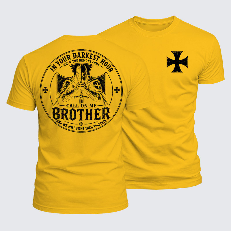 [Copy]Luxe Mercerized Cotton Tee - Emunah Faith Jerusalem Cross