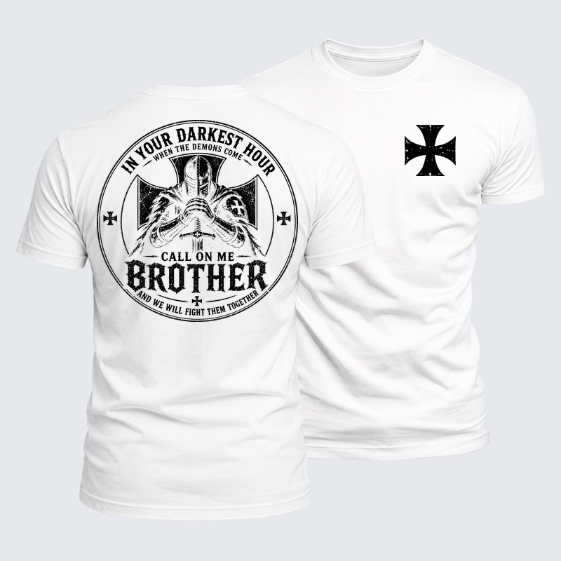 [Copy]Luxe Mercerized Cotton Tee - Emunah Faith Jerusalem Cross