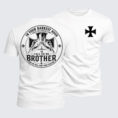 [Copy]Luxe Mercerized Cotton Tee - Emunah Faith Jerusalem Cross