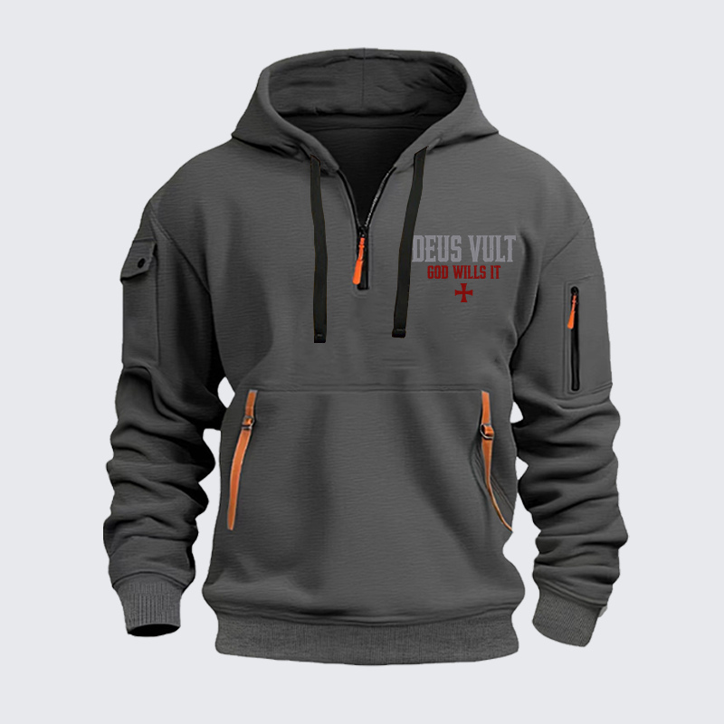 Zipper Hoodies - Deus Vult: God Wills It