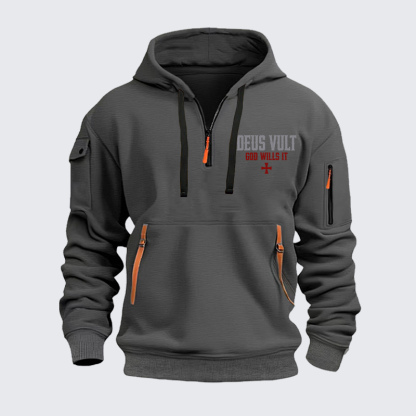 Zipper Hoodies - Deus Vult: God Wills It