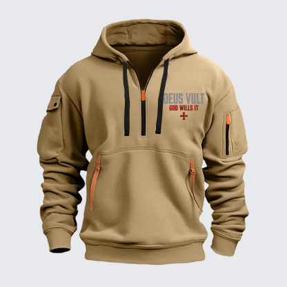 Zipper Hoodies - Deus Vult: God Wills It