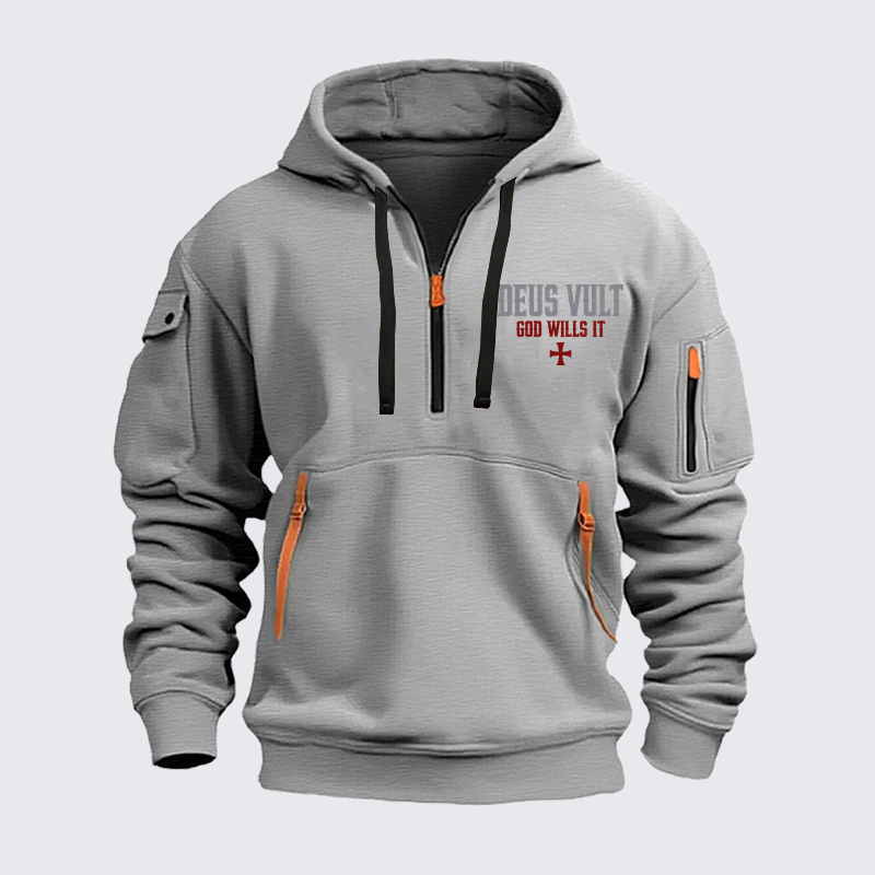 Zipper Hoodies - Deus Vult: God Wills It
