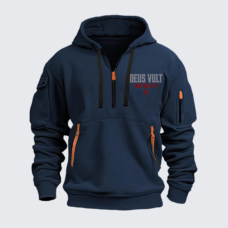 Zipper Hoodies - Deus Vult: God Wills It