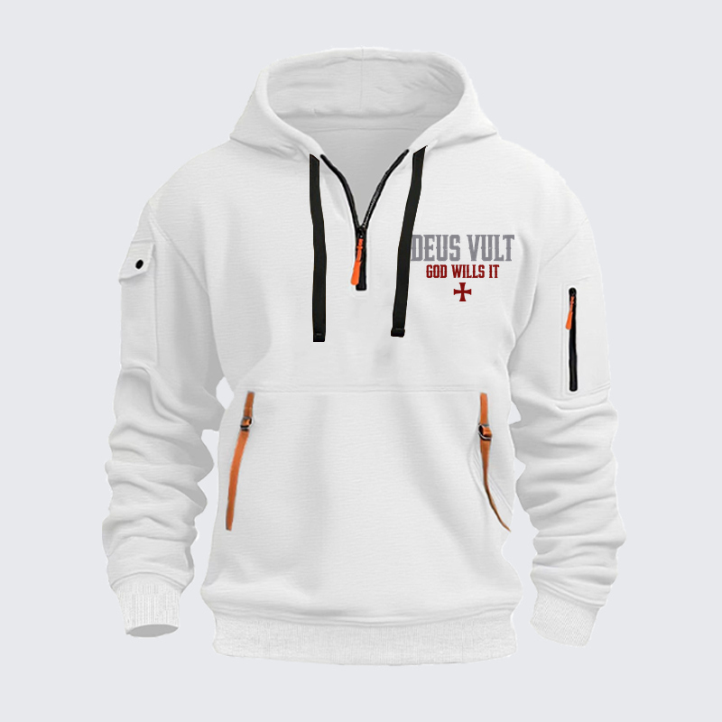 Zipper Hoodies - Deus Vult: God Wills It