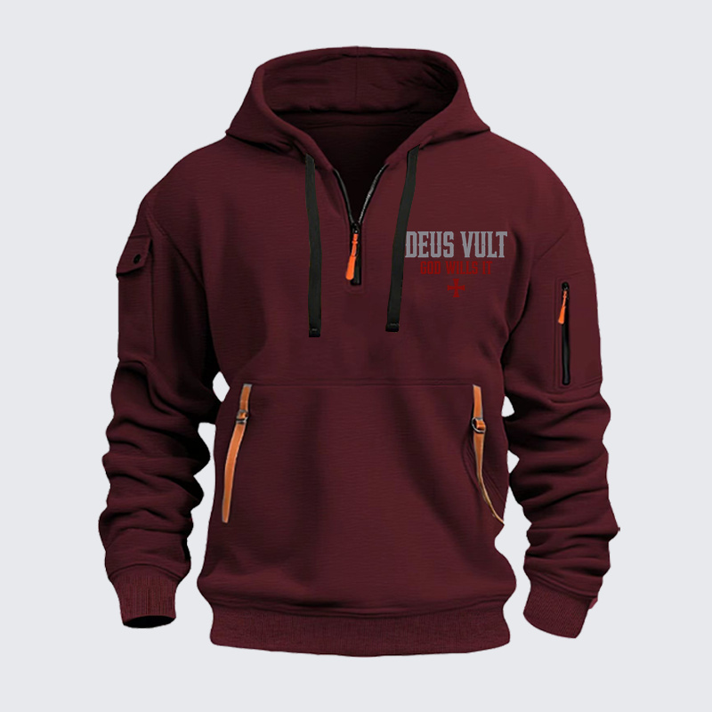 Zipper Hoodies - Deus Vult: God Wills It