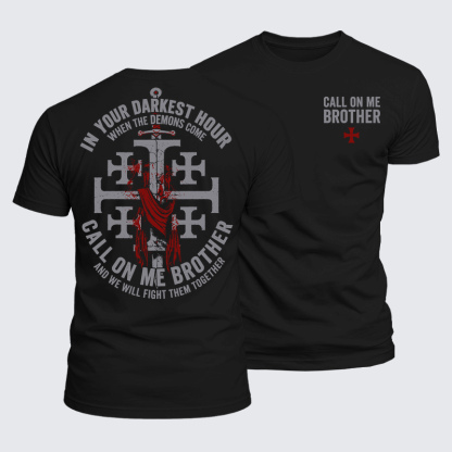 [Copy]Luxe Mercerized Cotton Tee - Call On Me Brother – Knights of Faith