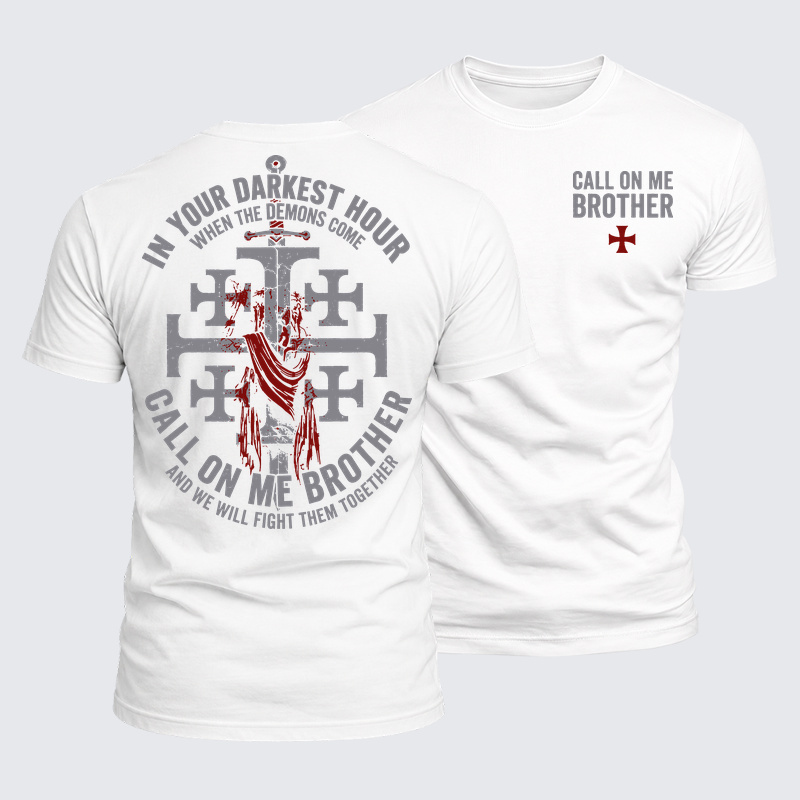 [Copy]Luxe Mercerized Cotton Tee - Call On Me Brother – Knights of Faith