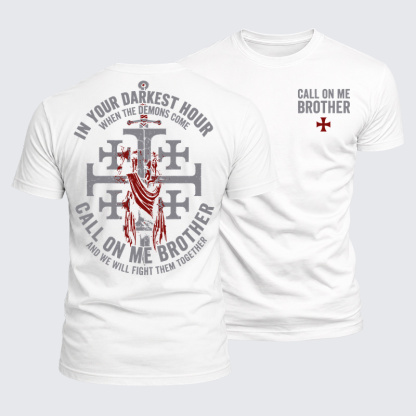[Copy]Luxe Mercerized Cotton Tee - Call On Me Brother – Knights of Faith