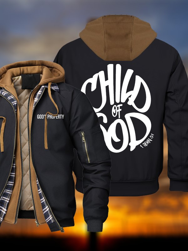 Child Of God Warm Hooded Bomber Jacket