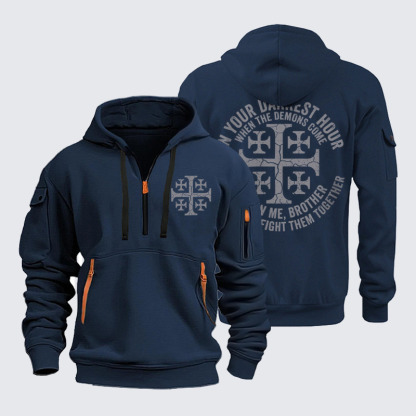 Zipper Hoodies - Call On Me Brother – Knights of Faith