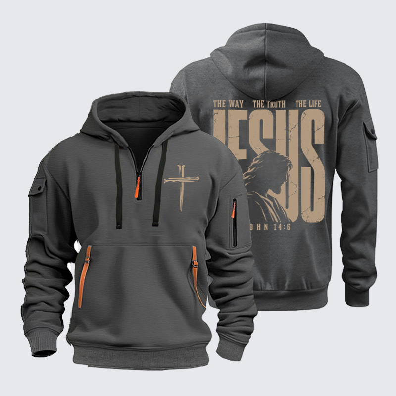 Zipper Hoodies –Jesus – The Way, The Truth, The Life