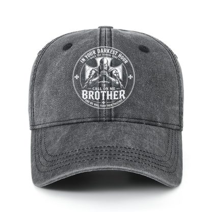 Heritage Washed Cap - Call On Me Brother – Knights of Faith