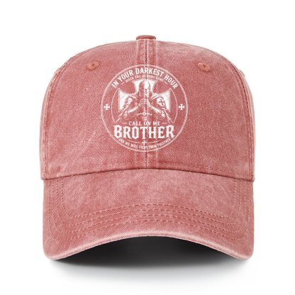 Heritage Washed Cap - Call On Me Brother – Knights of Faith