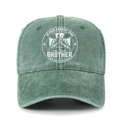 Heritage Washed Cap - Call On Me Brother – Knights of Faith