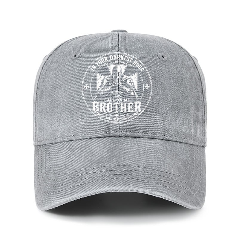 Heritage Washed Cap - Call On Me Brother – Knights of Faith