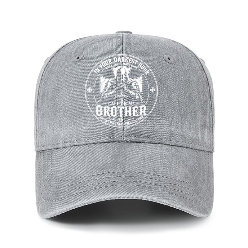 Heritage Washed Cap - Call On Me Brother – Knights of Faith