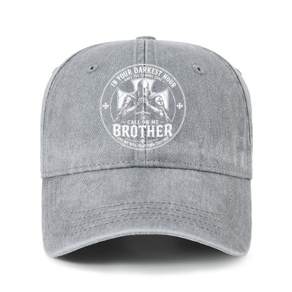 Heritage Washed Cap - Call On Me Brother – Knights of Faith