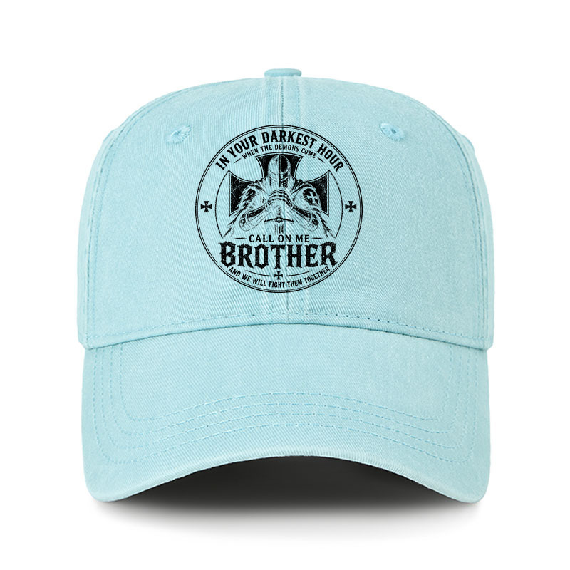 Heritage Washed Cap - Call On Me Brother – Knights of Faith