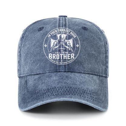 Heritage Washed Cap - Call On Me Brother – Knights of Faith