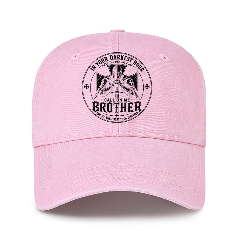 Heritage Washed Cap - Call On Me Brother – Knights of Faith