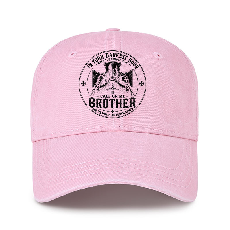 Heritage Washed Cap - Call On Me Brother – Knights of Faith
