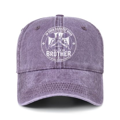 Heritage Washed Cap - Call On Me Brother – Knights of Faith