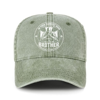 Heritage Washed Cap - Call On Me Brother – Knights of Faith