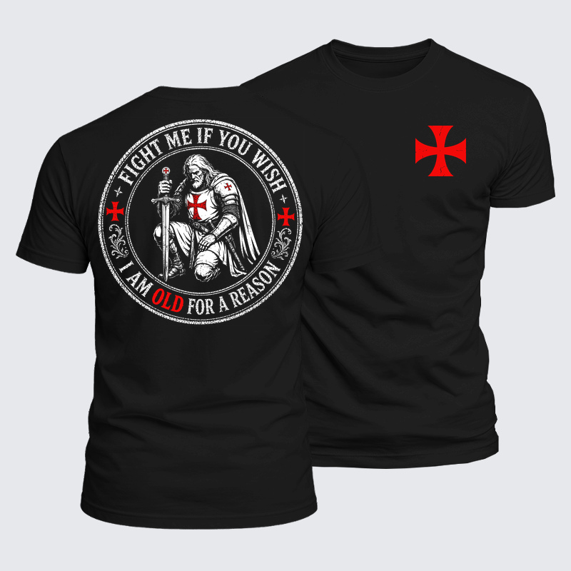 Luxe Mercerized Cotton Tee - Fight Me If You Wish I Am Old For A Reason