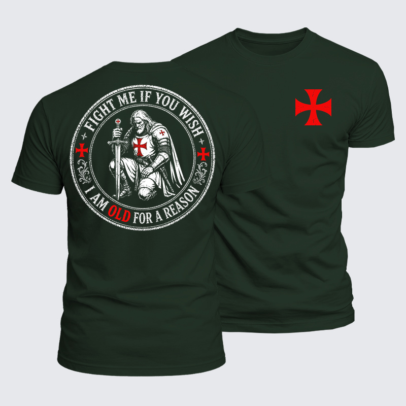 Luxe Mercerized Cotton Tee - Fight Me If You Wish I Am Old For A Reason
