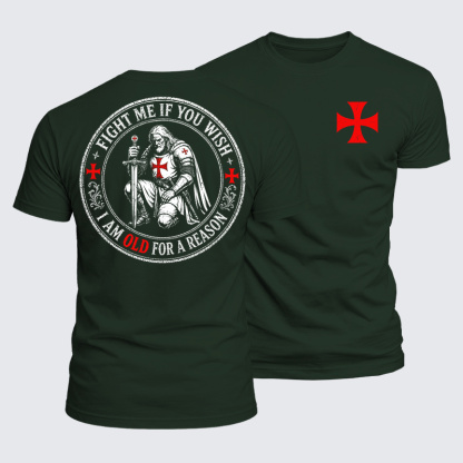 Luxe Mercerized Cotton Tee - Fight Me If You Wish I Am Old For A Reason