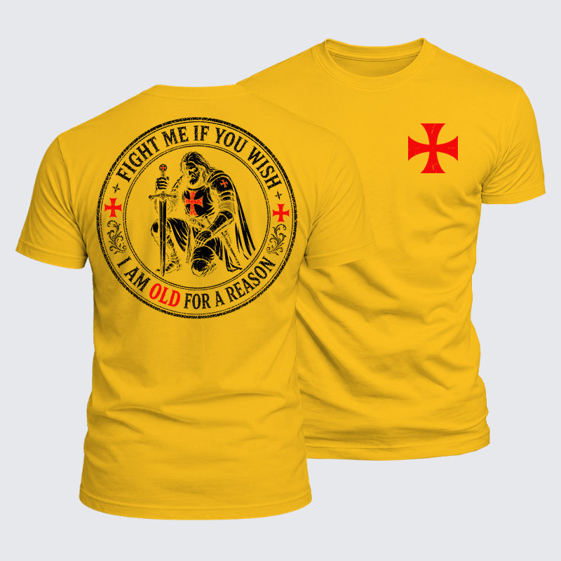 Luxe Mercerized Cotton Tee - Fight Me If You Wish I Am Old For A Reason