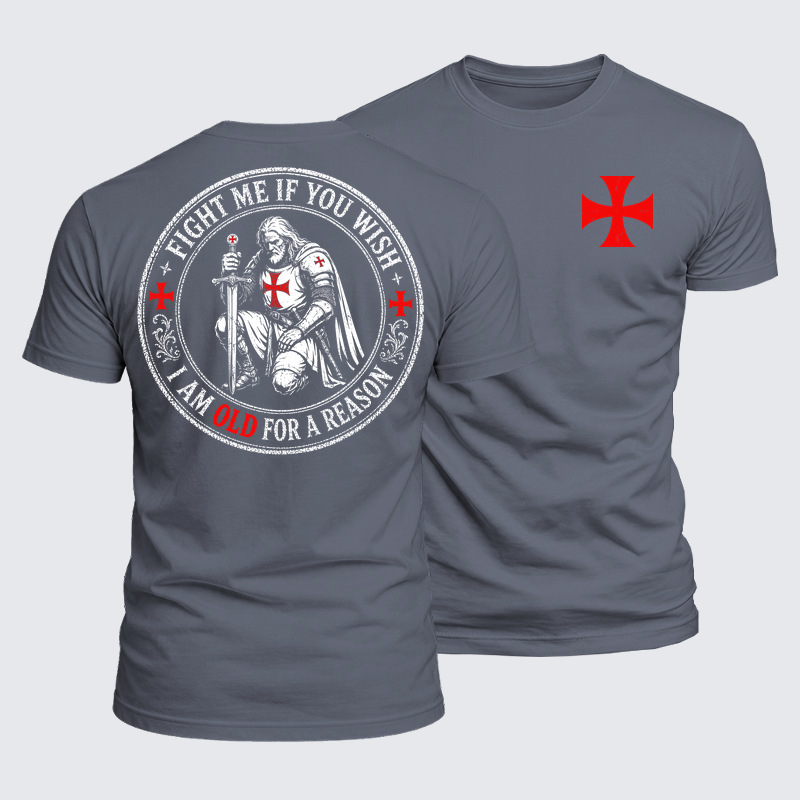Luxe Mercerized Cotton Tee - Fight Me If You Wish I Am Old For A Reason