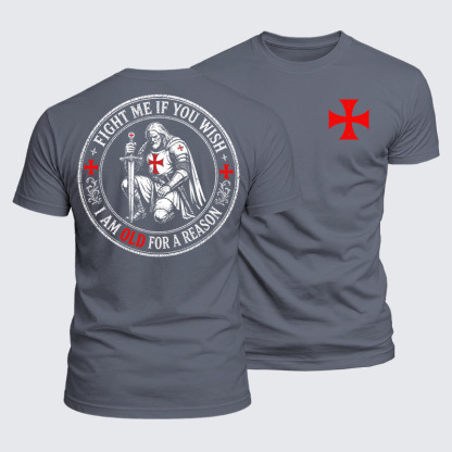 Luxe Mercerized Cotton Tee - Fight Me If You Wish I Am Old For A Reason