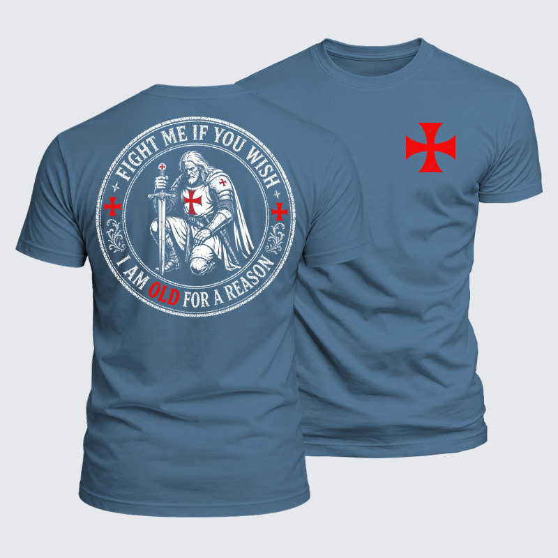 Luxe Mercerized Cotton Tee - Fight Me If You Wish I Am Old For A Reason