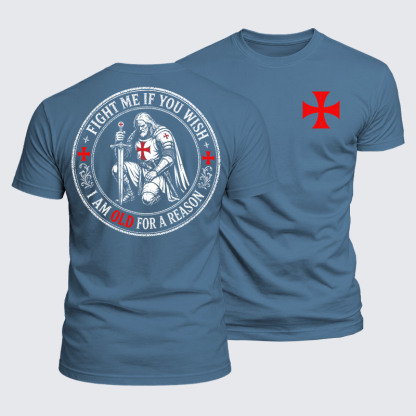 Luxe Mercerized Cotton Tee - Fight Me If You Wish I Am Old For A Reason