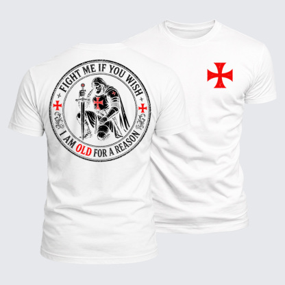 Luxe Mercerized Cotton Tee - Fight Me If You Wish I Am Old For A Reason
