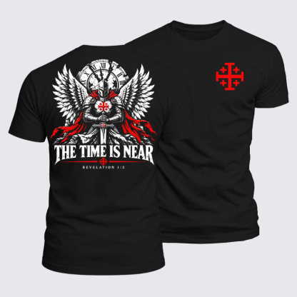 Luxe Mercerized Cotton Tee - The Time Is Near Revelation 1:3