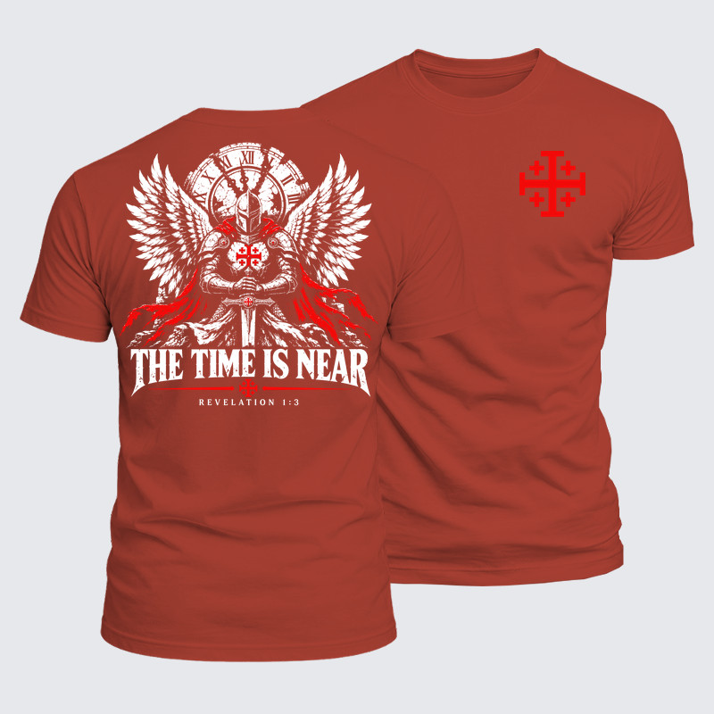 Luxe Mercerized Cotton Tee - The Time Is Near Revelation 1:3